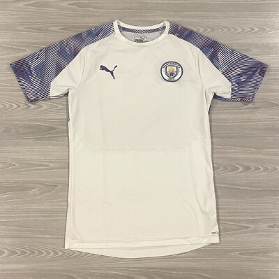 Puma 2019 Manchester City MCFC Stadium Soccer Jersey Blue White