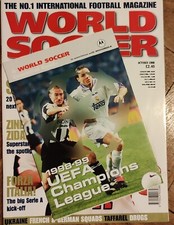 World Soccer magazine, October 1998: Zinedine Zidane, Champions League booklet