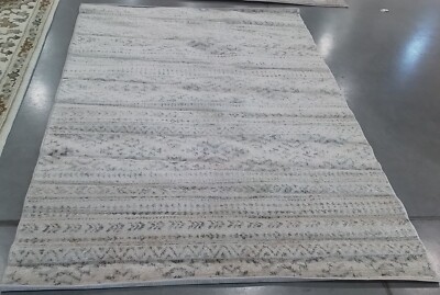 IVORY / GREY 5'-3'' X 7'-6'' Broken Thread Rug, Reduced Price 1172765736 TUL272A-5