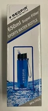Redpia 650Ml Water Filter Bottle Sports/Survivalist Filter 1500 liters (396) gal
