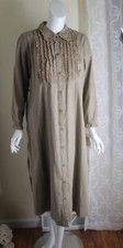 Nwt D Joying Japan Romantic Feminine Western S M Long Denim Shirt Dress Duster