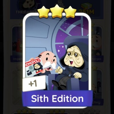 Sith Edition Monopoly_Go_3 Stars Sticker     - FAST DELIVERY