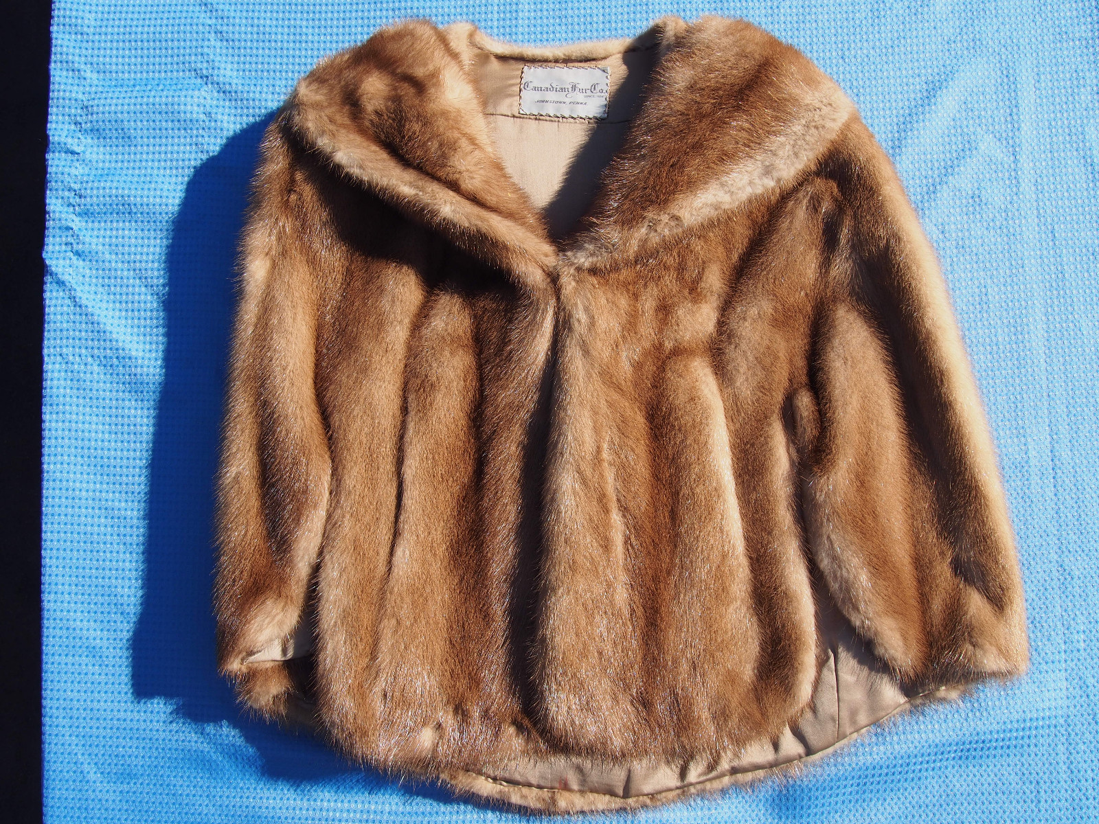 Vintage Canadian Fur Co. Johnstown,Pa Reddish Brown F… Gem