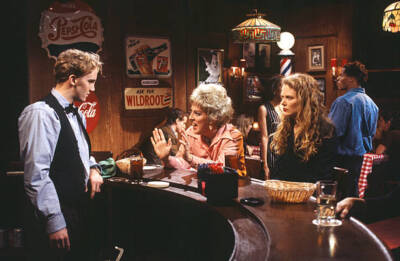 Jay Mohr As Bartender Melanie Hutsell As Helen On Snl 1993 Tv Old Photo