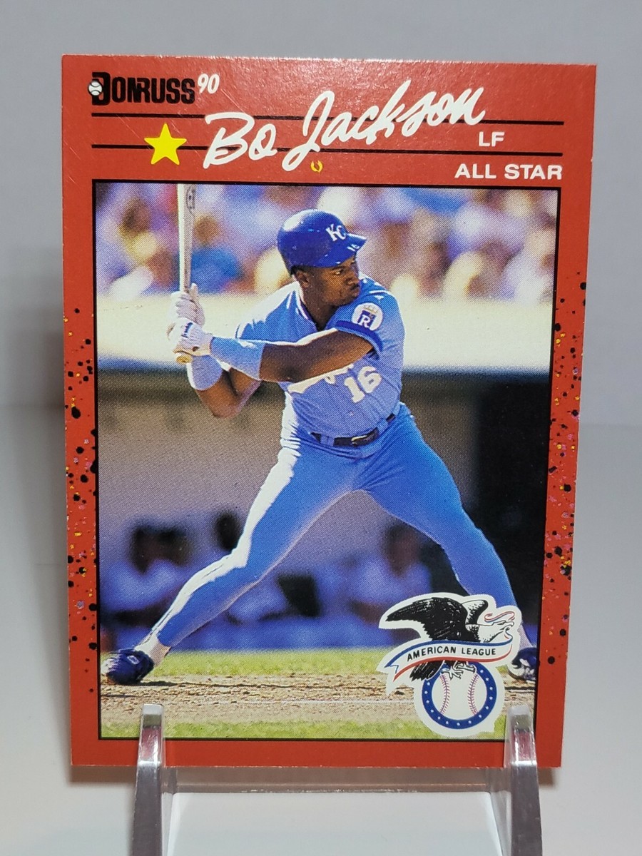 1990 Donruss Bo Jackson № 650 Baseball Card Rare Yellow Spot 1990 Donruss Bo Jackson № 650 Baseball Card Rare Yellow Spot