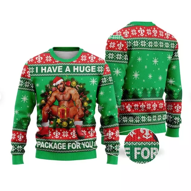 Barry Wood Christmas 3D Ugly Sweater HALLOWEEN GIFT CHRISTMAS GIFT