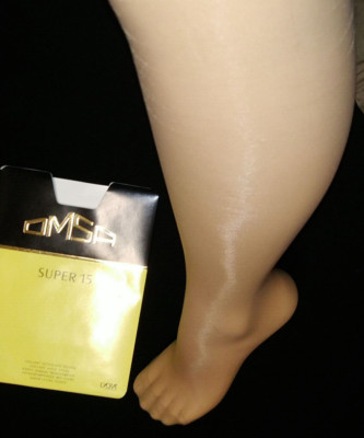 Gr. 1 Castagna 37 Omsa Super 15 Strumpfhose Strumpfhose GLANZ GLOSSY SHINE glänzend