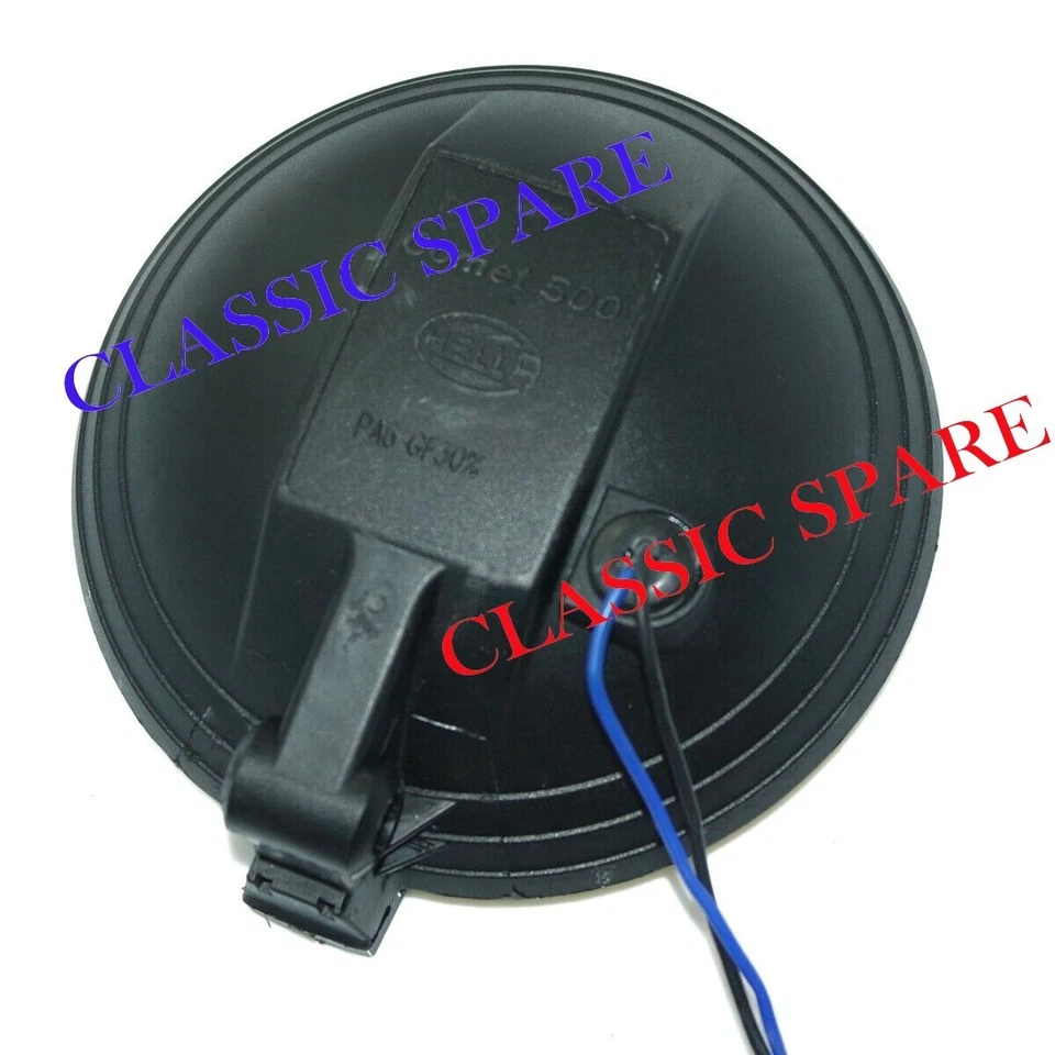 Pair Hella Comet 500 Driving Lamp Yellow Spot Light With Cover Universal Fit Foto 4 de 4