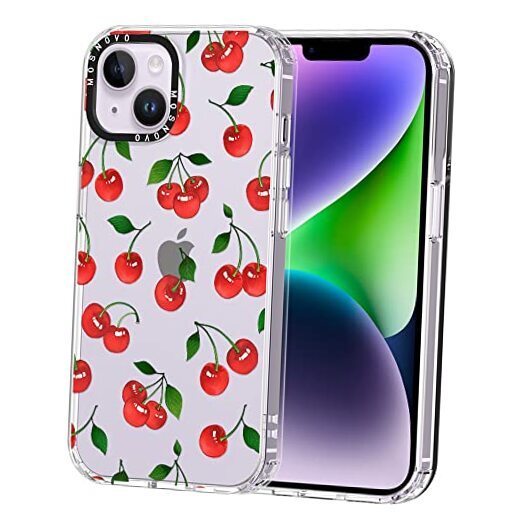 Case for [Buffertech 6.6ft Military-Grade Drop iPhone 14 Cute Cherry