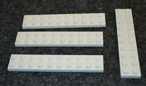 2x10 Light Gray Long Standard Plate Bricks  ~  Lego  ~ NEW ~ 4