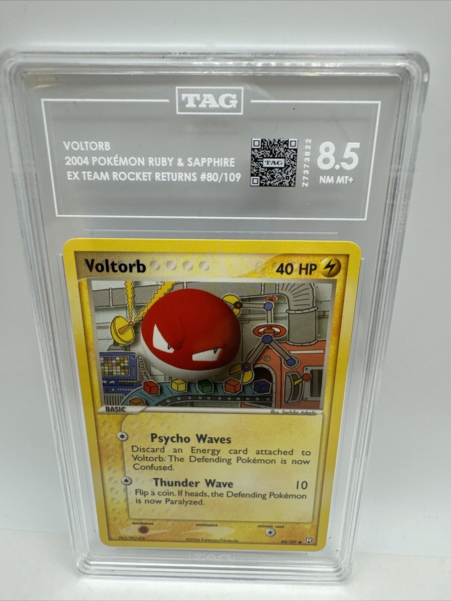 Pokémon 2004 80/109 Voltorb Reverse Holo ex Team Rocket Returns