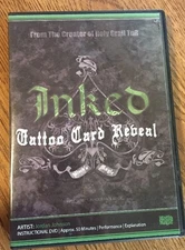 Inked Tattoo Card Rebeal By Jordan Johnson - DVD - Magic Tricks