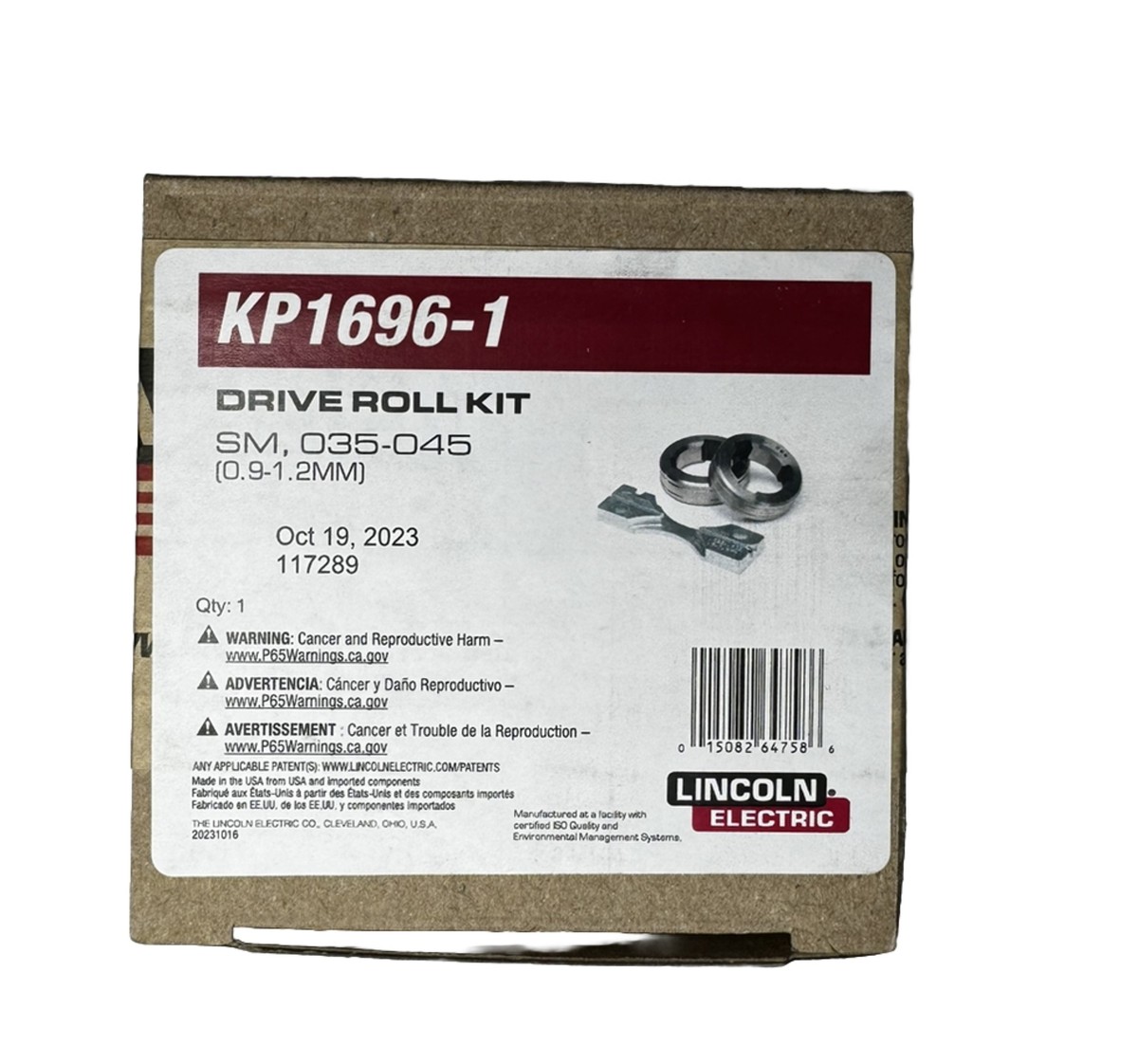 Lincoln KP1696-1 / M27812 Drive Roll Kit Combination .035in