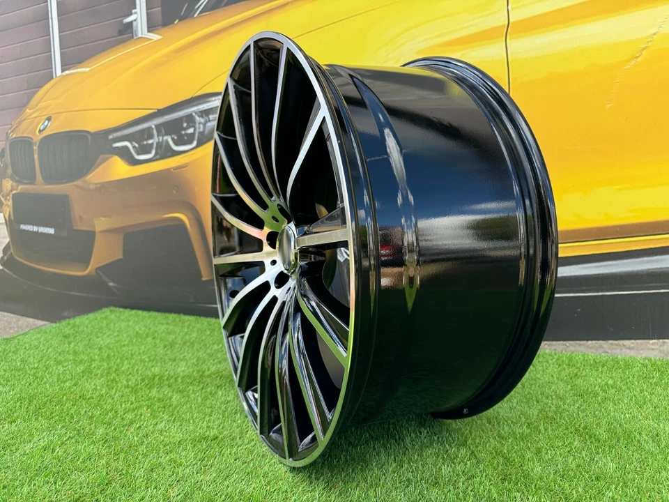 Ruedas negras de radios múltiples estilo AMG de 22 pulgadas 5x112: se adapta a Mercedes GLS GL Foto 4 de 4