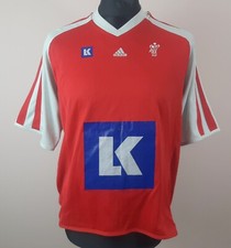 Denmark 2003/2004 ADIDAS Home Handball Shirt Men's Size L Red Hanbold Jersey DHF