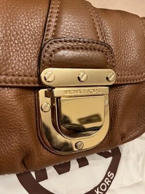 Michael Kors Tan Leather Crossbody with Gold Hardware MICHAEL Michael Kors Jet Set Travel North South Crossbody  main image 2