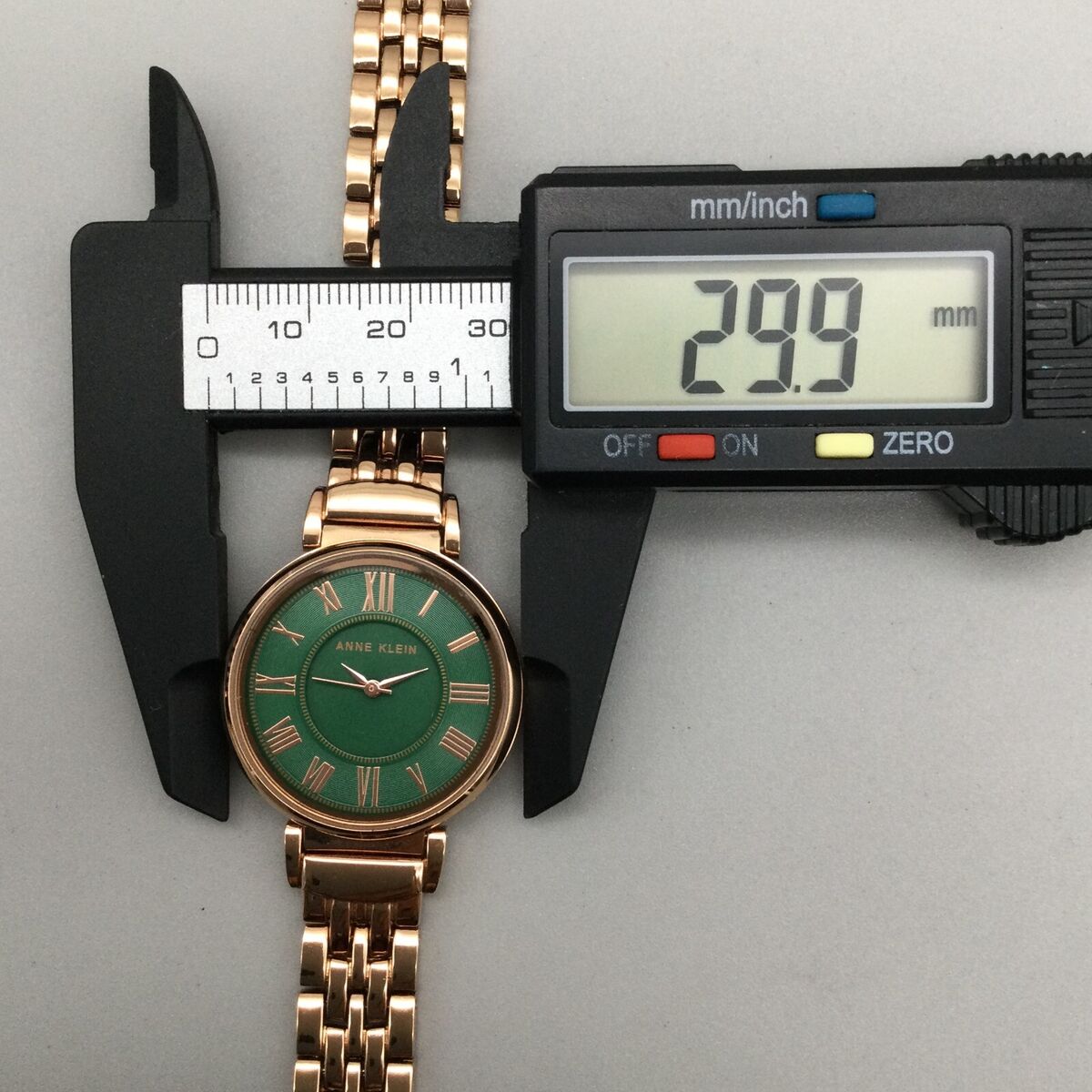 Anne Klein Watch Women 30mm Rose Gold Tone Green Dial AK Anne Klein Watch Women 30mm Rose Gold Tone Green Dial AK