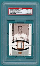 2005 UD Sweet Spot, Orlando Cepeda Game Used Jersey #CM-OC PSA 10! Giants POP 1!