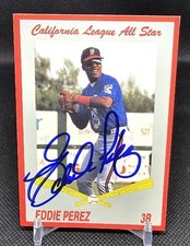 1992 Cal League California League All-Stars Eduardo Perez Rookie #48 Signed Auto
