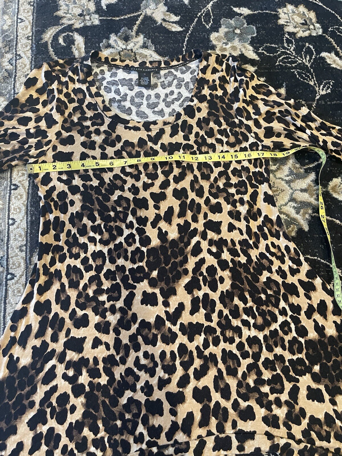 Grace Elements TUNIC Handkerchief Gorgeous Animal… - image 5