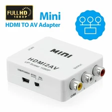 HDMI2AV Mini Converter HDMI To AV Adapter HDMI to RCA 1080P HD Video Audio