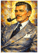 CLARK GABLE * Fun Novelty * CELEBRITY * Art Card * ATC ACEO