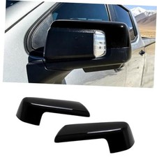 MAXDOM Side Mirror Cap Compatible with Chevy Silverado 2019-2025 Gloss Black