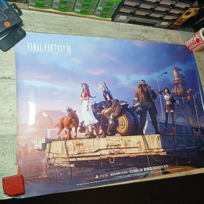 Final Fantasy VII 7 Remake XXL Poster Gaming Spiel Dekoration Wand PS4 Sony Top