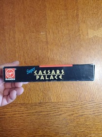 SNES BOX ONLY 1993 Super Caesars Palace Poker Craps NES W Manual
