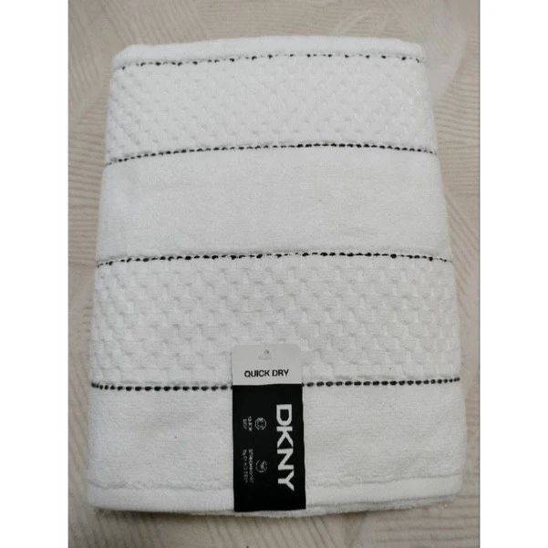 DKNY Dot-To-Dot Letters Single Tea Towel White/Red - Image 1 of 1