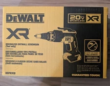 DeWALT DCF630B 20 V XR Brushless Drywall Screw Gun (Tool Only)