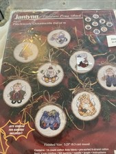 Vtg 1996 Cross Stitch Kit - Janlynn - "PATCHWORK" CHRISTMAS ORNAMENTS KIT #06-23