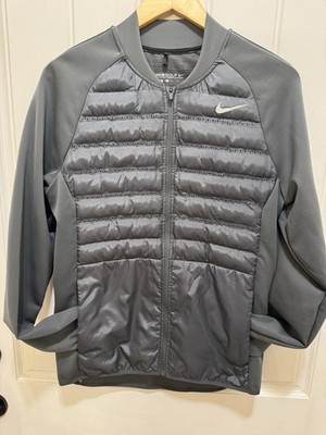 Nike Aeroloft Hyperadapt golf jacket in dark grey Men s Small