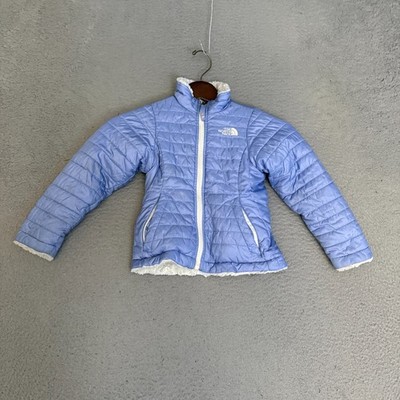 The North Face Jacket Girls Size XXS Purple Full Zip Reversible *Stain