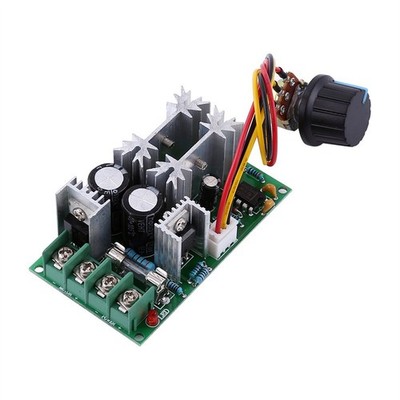 PWM Motorregler 12-48V 20A DC Motorsteuerung Drehzahlregler mit Kühlkörper KFZ