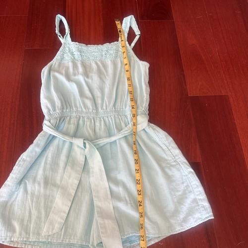 ❤️EUC❤️Abercrombie Kids Spaghetti Strap Short Romper Pale Blue ❤️Sz 13/14 - Picture 5 of 7