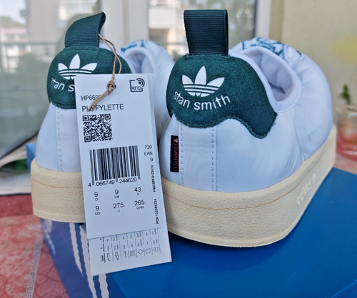 Adidas Zapatos Sin Cordones Hinchados 'Blanco/Verde' - HP6699 US9 UK9 F43 - Imagen 11 de 13