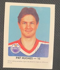 PAT HUGHES Hockey card RED ROOSTER 1983-84