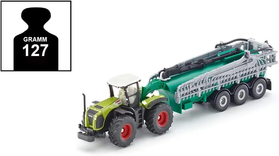 siku 1827, Claas Xerion with Vacuum Tanker, 1:87, Metal/Plastic, Green, Extendab - Image 4 of 4