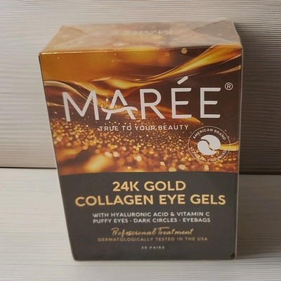 Maree Brand  24K GOLD COLLAGEN EYE GELS 20 PAIRS Professional Treatment