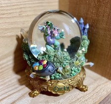 "Lucky" The Mood Dragons Snow Water Globe The Franklin Mint COA ci-1772