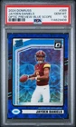 2024 Panini Donruss Jayden Daniels Optic Preview Blue Scope Prizm RC #389 PSA 10
