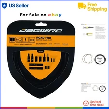 Pro Road Brake Cable Kit Stainless Steel Black 5mm Housing for Shimano SRAM