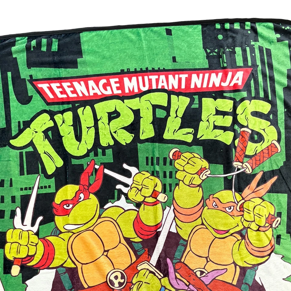 Одеяло Teenage Mutant Ninja Turtles прорывной дизайн плед на коленях 46 дюймов x 60 дюймов - Изображение 3 из 3