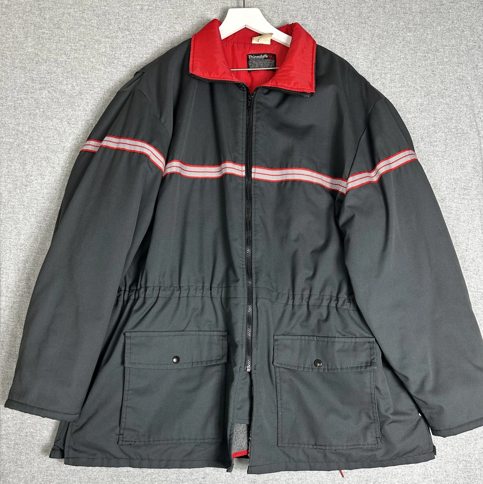 Thinsulate Jacket Mens 2XL Regular Quilted Insulated Reflective USA Made