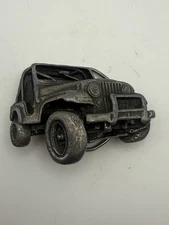 VTG Jeep Wrangler Belt Buckle 1978 Bergamot Brass Works Off Road USA Gift