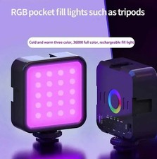 1pc Adjustable Mini RGB LED Fill Light with Soft Lighting for Photography