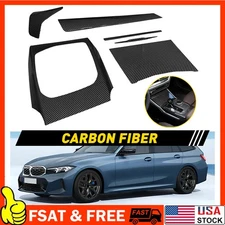 Carbon Fiber Console Dash Cover Inner Trim For BMW G20 320i M340i M440i 2020-22