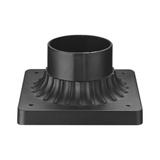 Outdoor Post Light Base Mount, Post Light Adapter 3'' Pier Mount Base with Ma...
