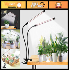 Full Spectrum LED Grow Light 6000K, Dimmable Clip Lamp for Indoor Plants, Auto T